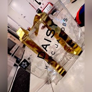 Marc Jacobs clear and gold big tote bag